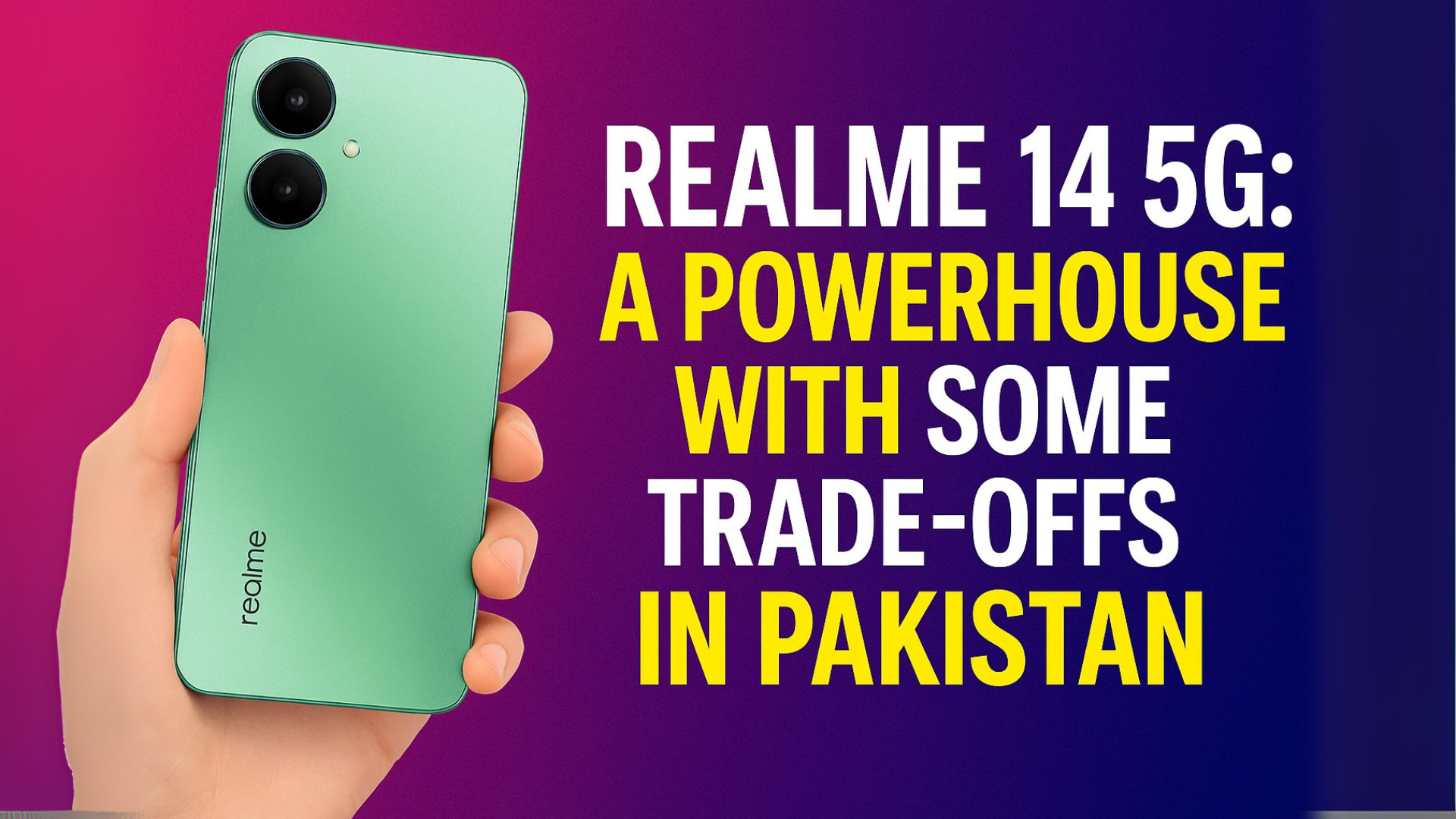 Realme 14 5G A Powerhouse with Some Trade-offs in Pakistan