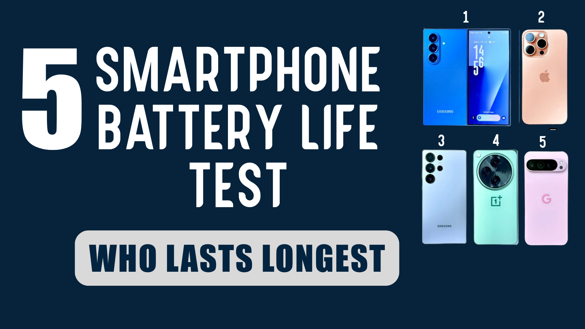 SMARTPHONE BATTERY LIFE TEST Smartphone Battery Life Showdown | Who Lasts Longest?