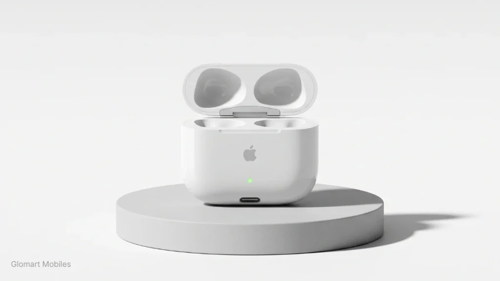 Apple AirPods 5 Noise Cancellation Review 3 Compact AirPods 5 wireless charging case featuring USB-C and integrated speaker